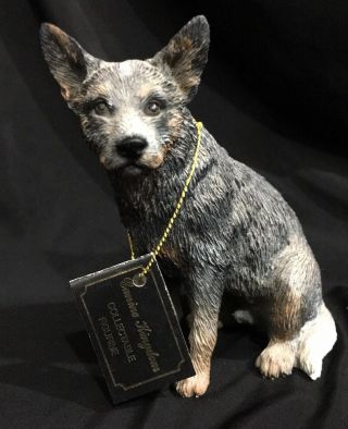 Canine Kingdom Collectible Figurine (df87b) Australian Cattle Dog (blue Heeler)