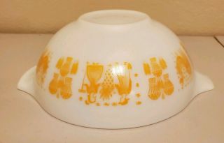 Rare Vintage Pyrex Orange Amish Butterprint Nesting Mixing Bowls 401 402 403 404 2