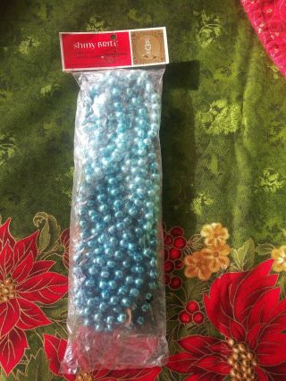 Vintage Shiny Brite Christmas Beads Chain Glass Garland - Marshall Fields &com