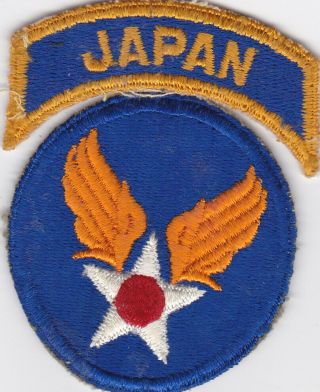 Wwii Usaaf Us Army Air Force With Seperate Japan Tab