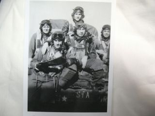 Rare Wwii Usaaf Group Of P - 38 Lightning Pilots 55th Fg 4 X 6