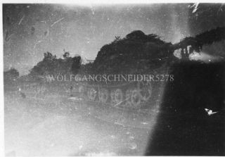 Org Wwii Photo: Captured German Jagdtiger Tanks,  France