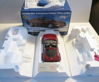 Franklin 2003 Corvette 50th Anniversary Mib With Papers
