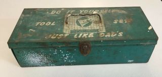 Jr.  Ace Do It Yourself Tool Box Only With Handle “just Like Dad’s” 1950’s.