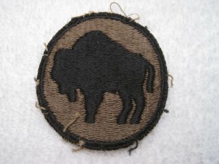 Us Army Wwii 92nd Infantry Division Great Looking Worn Vintage Patch
