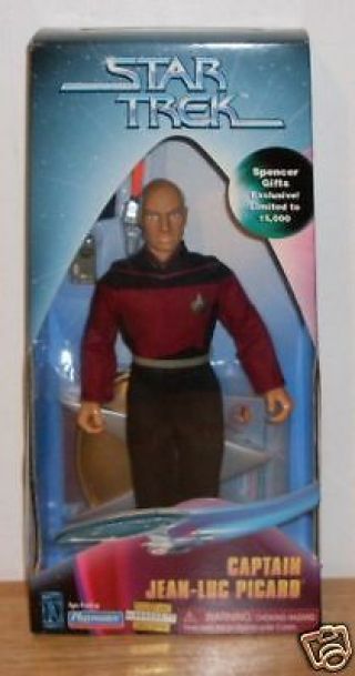 Star Trek 9 " Captain Picard Spencer Gifts Exclusive Playmates 1997