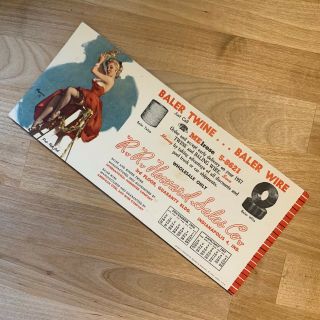 Vtg Gil Elvgren 1957 Pin Up Girl “put Up Job” Blotter Salesman Sample
