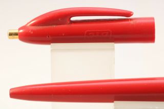 Vintage Bic Retractable Ballpoint Pen,  Red