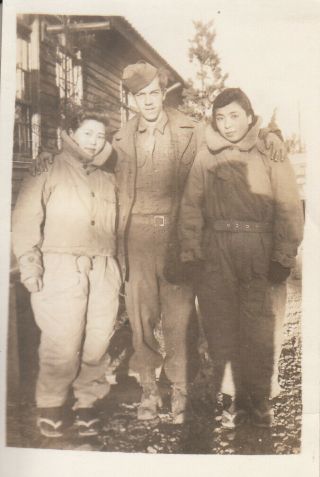 Wwii Photo 188th Pir 11th Airborne Division W 2 Japanese Girls Japan 40