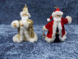 Vintage Old World Style Santa Claus Christmas Ornaments (2)