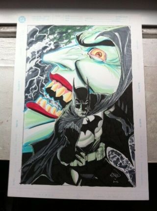 Batman/joker Full Cover Quality Color Commission - - Ethan Van Sciver