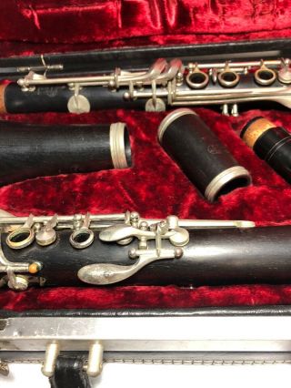 Vintage Buffet Crampon R13 A Paris Wood Clarinet With Case 3