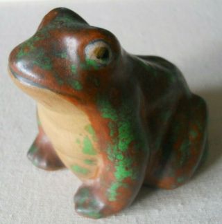 Vintage Ceramic Frog Art Pottery Arts & Crafts Era