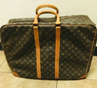 Vintage Authentic Louis Vuitton Luggage Suitcase Monogram