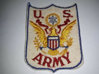 Wwii U.  S.  Army Wool Patch - Ww2