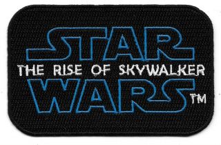 Star Wars Episode Ix: The Rise Of Skywalker Name Logo Embroidered Patch