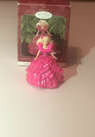 1998 Hallmark Keepsake 1990 Happy Holiday Barbie Doll Ornament