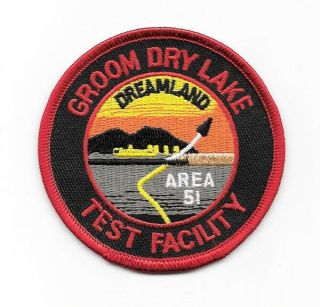 Id4 Movie Area 51 Groom Lake Logo Embroidered Patch