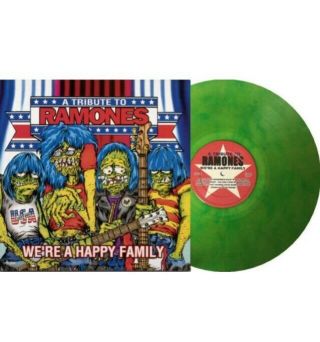 Various Artists We’re A Happy Family Ramones Tribute Ltd Neon Green Vinyl 2x Lp