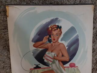 1950 ' s Bill Randall Pin - Up Calendar Poster 
