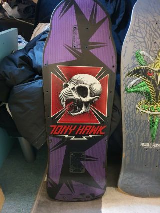 Powell Peralta Tony Hawk Vintage Og Skateboard Full Size Pre - Xt