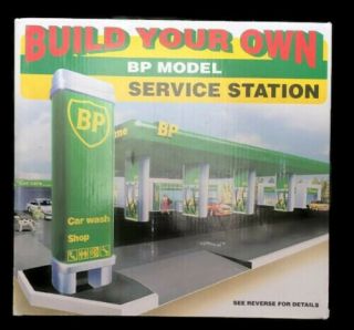 Vintage Bp Model Service Station Center Gas Station Build Your Own Ca 1995