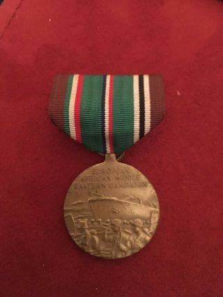 Orig.  Wwii European African Middle Eastern Campaign Medal W/slot Brooch Ribbon