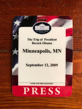 President Barack Obama 2009 White House Press Press - Minneapolis,  Minnesota