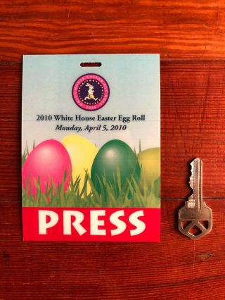 President Barack Obama 2010 White House Easter Egg Roll - Press Press Credential 2