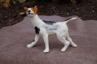 Vtg Ceramic Robert Simmons Butch Rat Terrier Dog Jack Russell