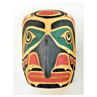 Vintage Alaska / Canada Tlingit / Kwakiutl Nw Coast Indian Cedar Mask