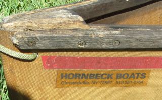 Vintage Hornbeck 10 ' Made with Kevlar Canoe weighs 15Lbs w/ Paddle 2