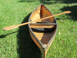 Vintage Hornbeck 10 ' Made with Kevlar Canoe weighs 15Lbs w/ Paddle 3