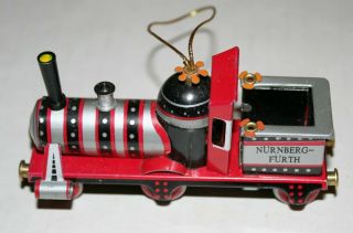 Nurnberg - Furth Train Engine Metal Christmas Ornament Dampfbahn No.  1