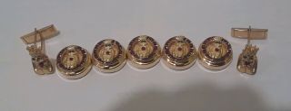 5 Royal Order Of Jesters Masonic Roj Button Cover 