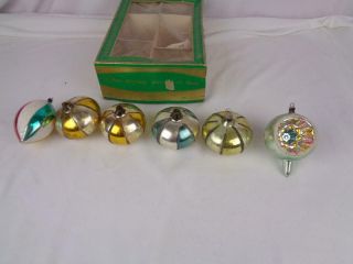 Vintage Asty West Germany Glass Christmas Ornaments (6)