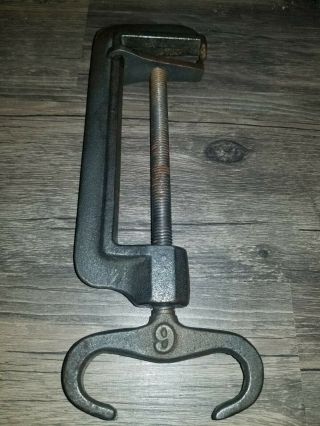 No.  6 Steer Horn Bear Trap Setting Clamp Vintage Newhouse Herter 