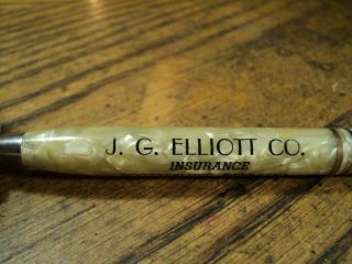 Vintage Mechanical Pencil J G Elliott Co Insurance Scottsbluff Nebraska 2