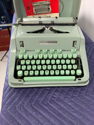 Vintage Hermes 3000 Portable Typewriter 3