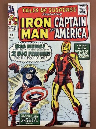 Tales Of Suspense 59 Marvel Captain America & Iron Man Appearance Silver Age