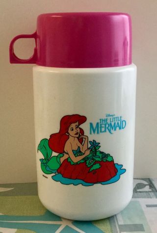 Vintage Disney’s The Little Mermaid Thermos Only “no Lunchbox” Beauty