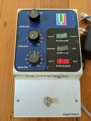 Vintage Musitronics Mu - Tron Iii W/ Power Supply