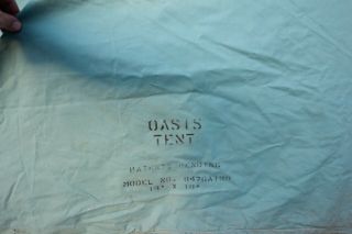 Vintage Coleman Oasis 13x10 Canvas Tent 8476A 130 3