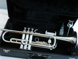 1972 Holton T401 Usa Vintage Nickel Silver Trumpet - Smooth Valves - Great Player