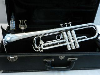 1972 Holton T401 USA Vintage Nickel Silver Trumpet - Smooth Valves - Great Player 2