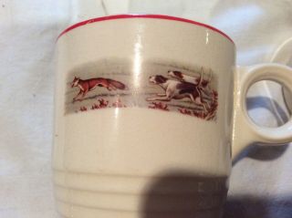4 Vintage Tom And Jerry Fox Hunt Mugs