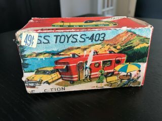 Vintage Box Only For Sss Toys Friction Tin Camper & Car S - 403,  Japan