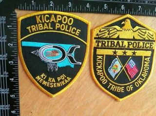 Kickapoo Tribe Of Oklahoma Tribal Police Patches