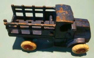 Vintage Cast Iron Hubley - A.  C.  Williams ? Stake Body Truck