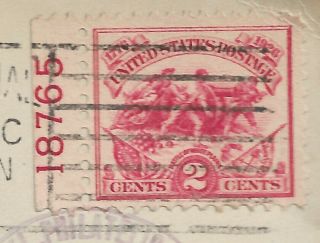US 629 (1926) 2 cent stamp w/Plate,  on First Day Cover {Oct 18,  1926} 2